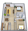 Robinwood Apartments | Two Bedroom | Plan 21A Robinwood Apartments | Two Bedroom | Plan 21A